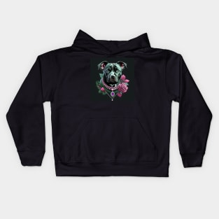 Staffy Portrait Kids Hoodie